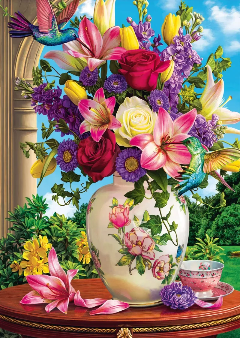 Puzzle Bouquet de fleurs - 1000 pièces de Schmidt Spiele – boîte