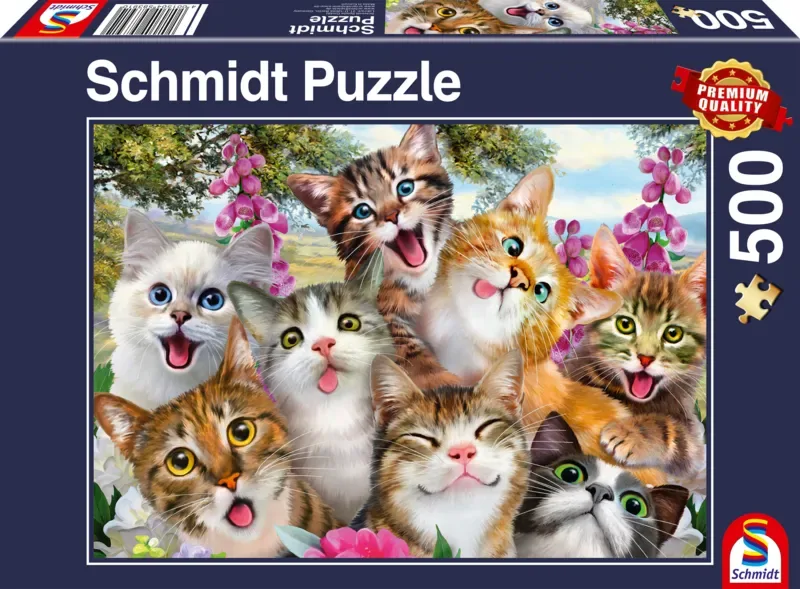 Puzzle Cats' Selfy - 500 à 999 pièces van Schmidt Spiele – doos 2 van 2
