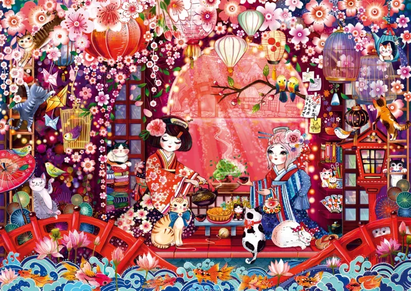 Puzzle Cérémonie du Thé Japonaise - 500 à 999 pièces de Schmidt Spiele – boîte 1 sur 2