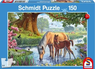 Puzzle Chevaux dans le Ruisseau - 150 à 199 pièces van Schmidt Spiele – doos 2 van 2