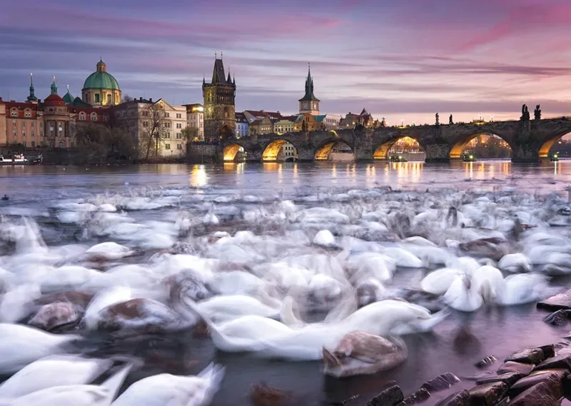 Puzzle Christian Ringer - Prague - 1000 pièces van Schmidt Spiele – doos 1 van 2