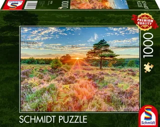 Puzzle Crépuscule sur la Lande - 1000 pièces de Schmidt Spiele – boîte 2 sur 2