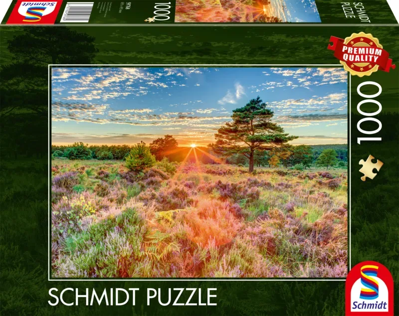 Puzzle Crépuscule sur la Lande - 1000 pièces de Schmidt Spiele – boîte 2 sur 2
