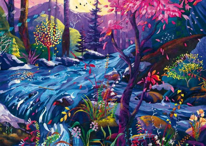 Puzzle Dans le fleuve des rêves - 1000 pièces van Schmidt Spiele – doos