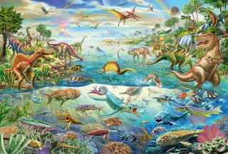 Puzzle Dinosaures - 200 à 499 pièces de Schmidt Spiele – boîte 1 sur 2