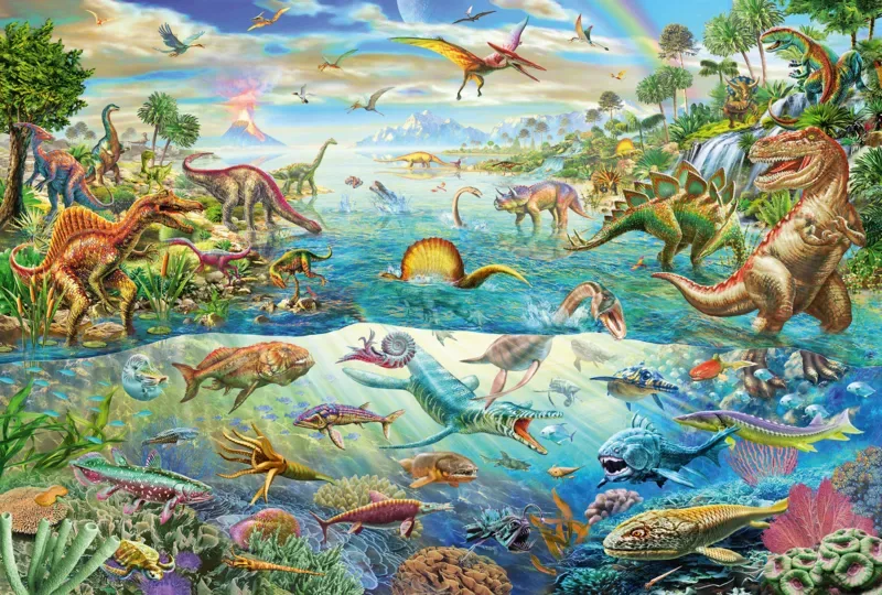 Puzzle Dinosaures - 200 à 499 pièces de Schmidt Spiele – boîte 1 sur 2