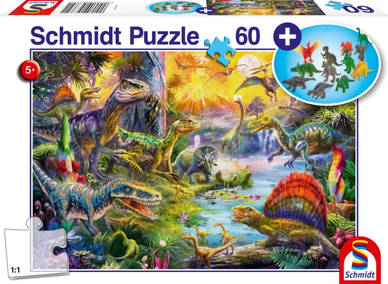 Puzzle Dinosaures - 51 à 99 pièces de Schmidt Spiele – boîte 2 sur 2