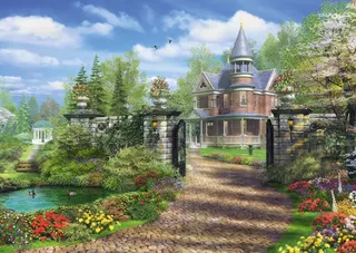 Puzzle Dominic Davison - Domaine idyllique - 1000 pièces de Schmidt Spiele – boîte 1 sur 2