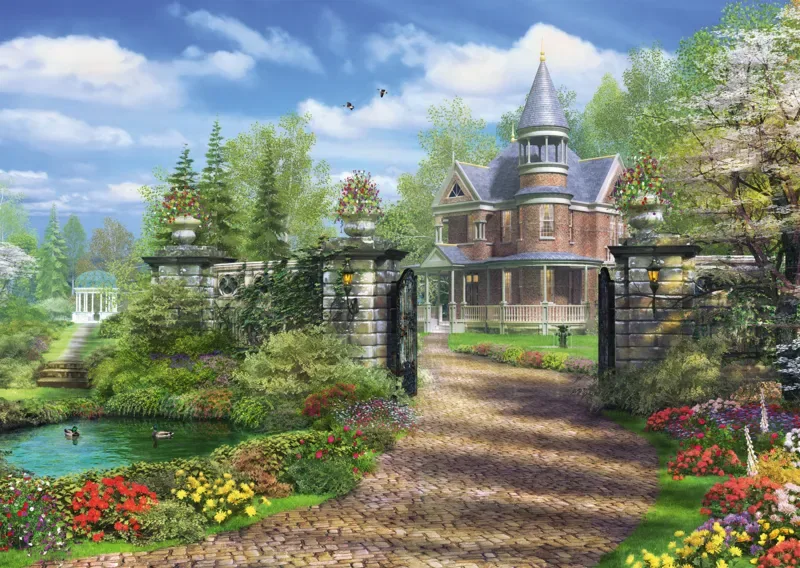 Puzzle Dominic Davison - Domaine idyllique - 1000 pièces de Schmidt Spiele – boîte 1 sur 2