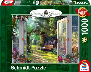 Puzzle Dominic Davison - Vue sur le Jardin Hanté - 1000 pièces de Schmidt Spiele – boîte 2 sur 2