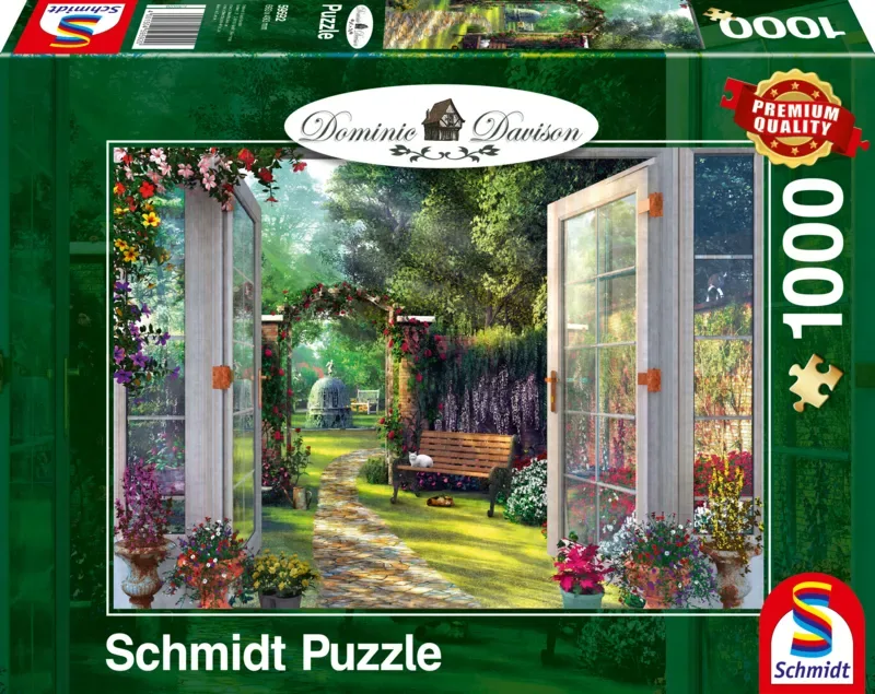 Puzzle Dominic Davison - Vue sur le Jardin Hanté - 1000 pièces de Schmidt Spiele – boîte 2 sur 2