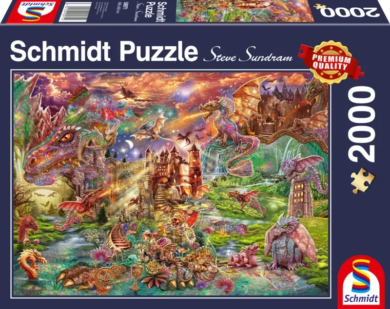 Puzzle Dragons - 2000 pièces van Schmidt Spiele – doos 2 van 2