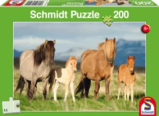 Puzzle Famille de Chevaux - 200 à 499 pièces de Schmidt Spiele – boîte 2 sur 2