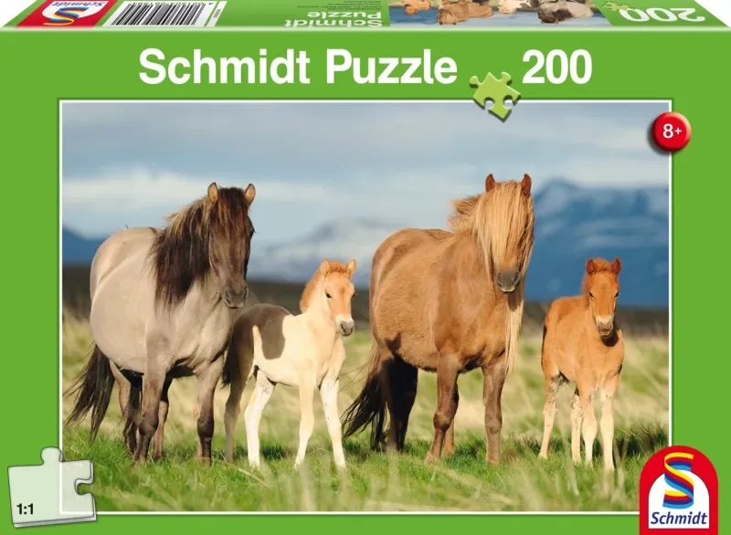 Puzzle Famille de Chevaux - 200 à 499 pièces de Schmidt Spiele – boîte 2 sur 2