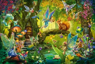 Puzzle Fées dans la Forêt - 200 à 499 pièces de Schmidt Spiele – boîte 1 sur 2
