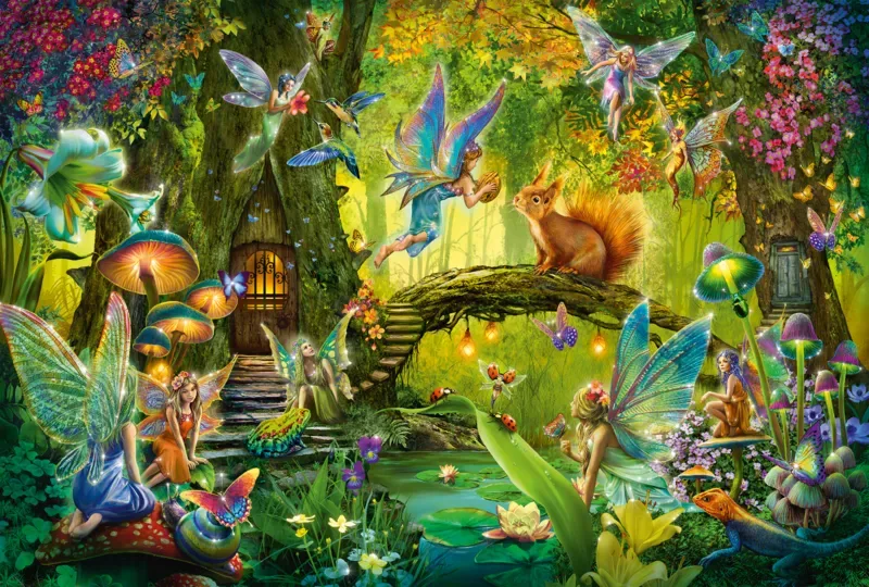 Puzzle Fées dans la Forêt - 200 à 499 pièces de Schmidt Spiele – boîte 1 sur 2