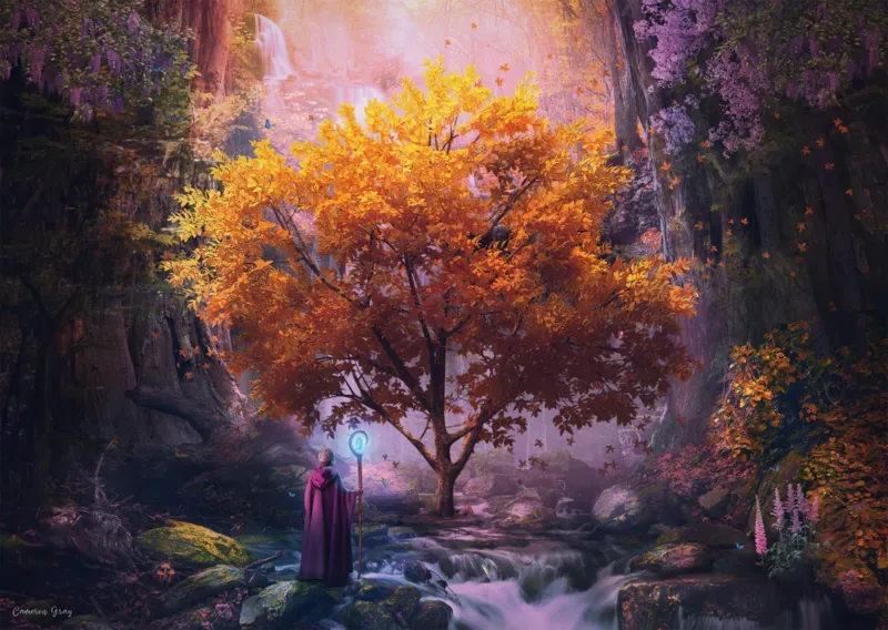 Puzzle Forêt Enchanteresse - 1000 pièces van Schmidt Spiele – doos 1 van 2