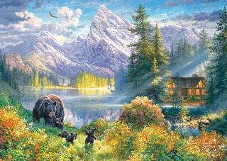 Puzzle Hochland-Idyll, 1000 Puzzleteile, Made in Germany de Schmidt Spiele, édition Multicolore – boîte 2 sur 4