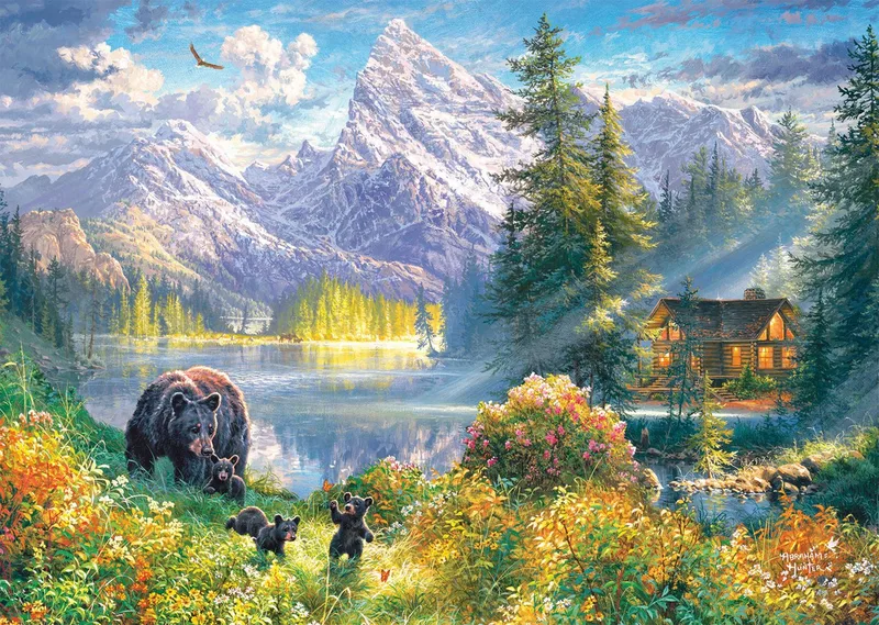 Puzzle Hochland-Idyll, 1000 Puzzleteile, Made in Germany de Schmidt Spiele, édition Multicolore – boîte 2 sur 4