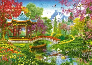 Puzzle Jardin Japonais - 1000 pièces de Schmidt Spiele – boîte 1 sur 2