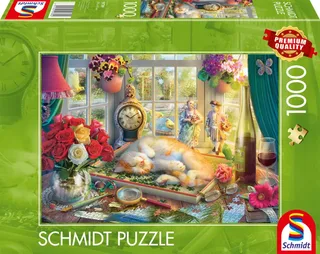 Puzzle L'heure du Puzzle pour le Chat - 1000 pièces van Schmidt Spiele – doos 2 van 2