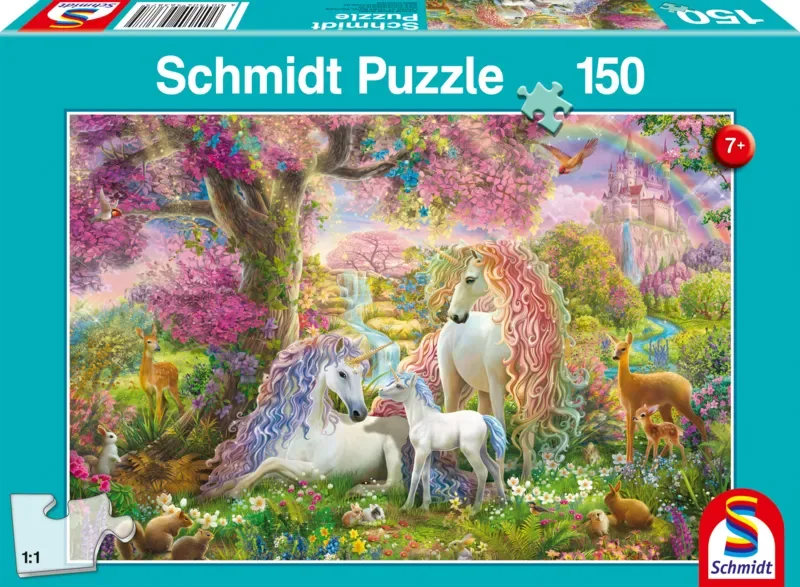 Puzzle La Famille de Licornes - 150 à 199 pièces de Schmidt Spiele – boîte 2 sur 2