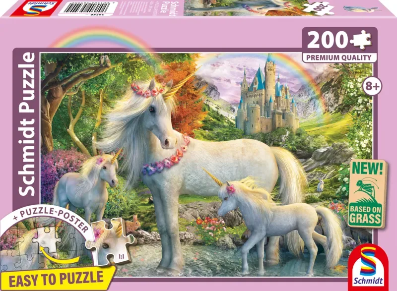 Puzzle La Licorne et ses Poulains - Posters van Schmidt Spiele – doos 2 van 2