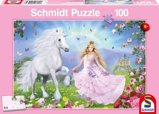 Puzzle La princesse des licornes - 100 à 149 pièces de Schmidt Spiele – boîte 2 sur 2