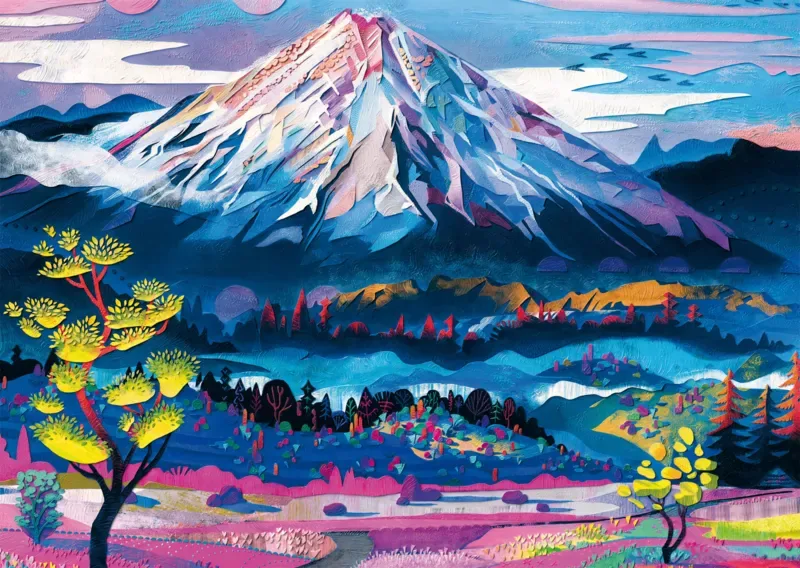 Puzzle La quiétude de la montagne - 1000 pièces de Schmidt Spiele – boîte