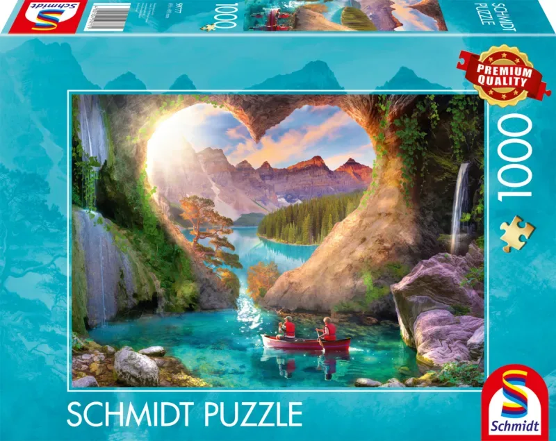 Puzzle Le Lac Vu du Coeur - 1000 pièces de Schmidt Spiele – boîte 2 sur 2