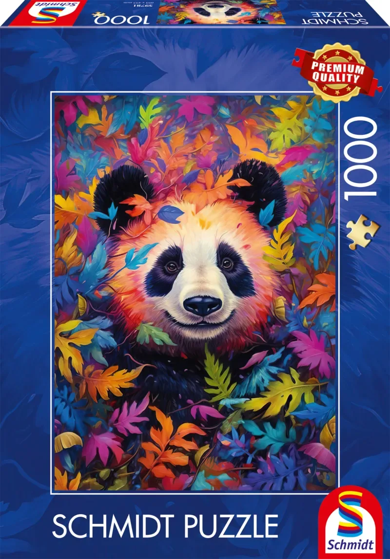 Puzzle Le Panda dans la Forêt Arc-en-Ciel - 1000 pièces de Schmidt Spiele – boîte 2 sur 2