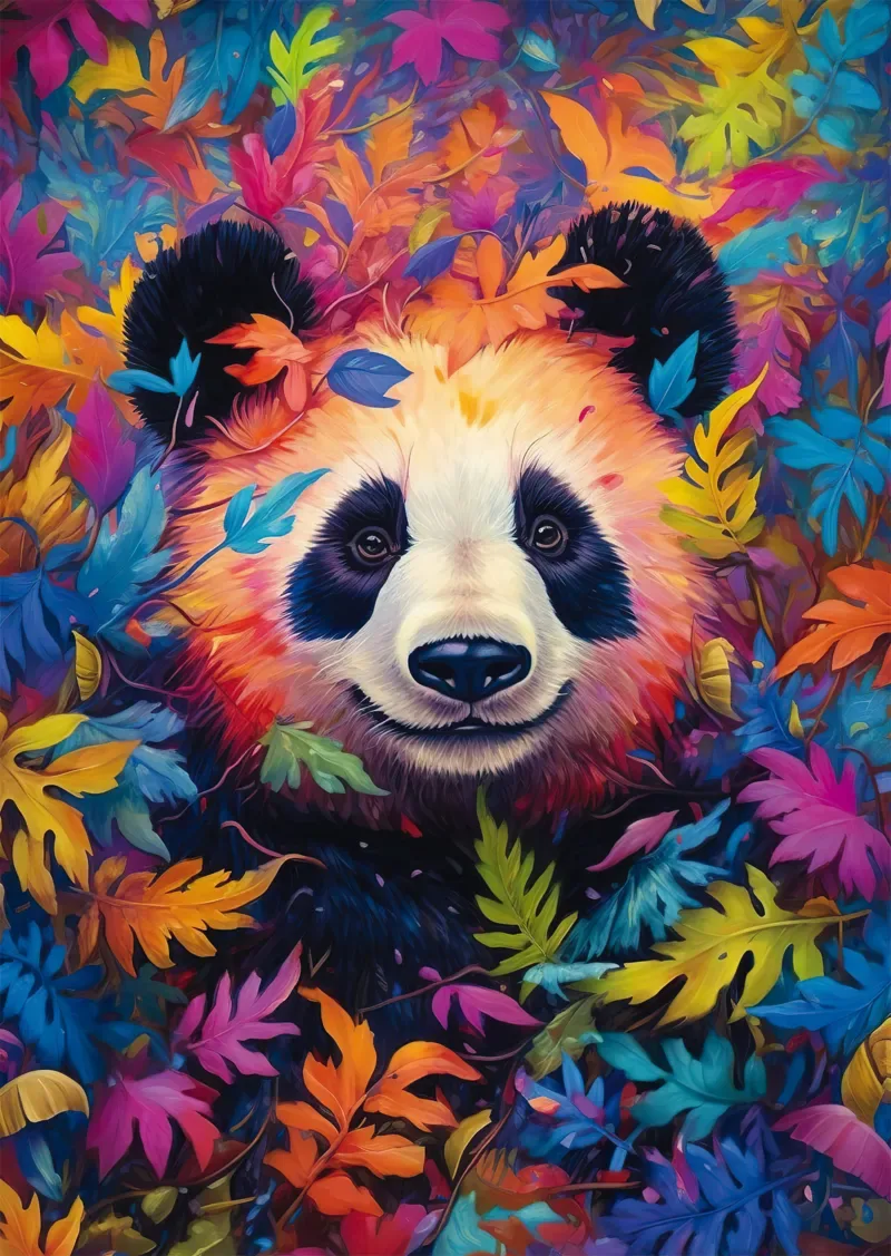 Puzzle Le Panda dans la Forêt Arc-en-Ciel - 1000 pièces de Schmidt Spiele – boîte 1 sur 2