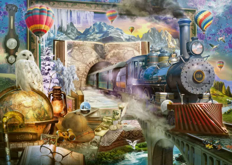 Puzzle Le Voyage Magique - 1000 pièces de Schmidt Spiele – boîte 1 sur 2