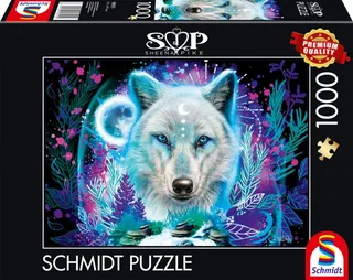 Puzzle Loup Arctique Fluo - 1000 pièces van Schmidt Spiele – doos 2 van 2