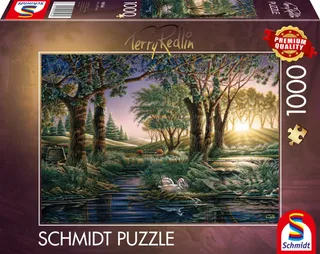 Puzzle Magie de l'Étang au Matin - 1000 pièces de Schmidt Spiele – boîte 2 sur 2