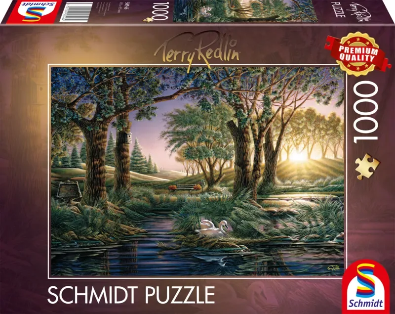 Puzzle Magie de l'Étang au Matin - 1000 pièces de Schmidt Spiele – boîte 2 sur 2