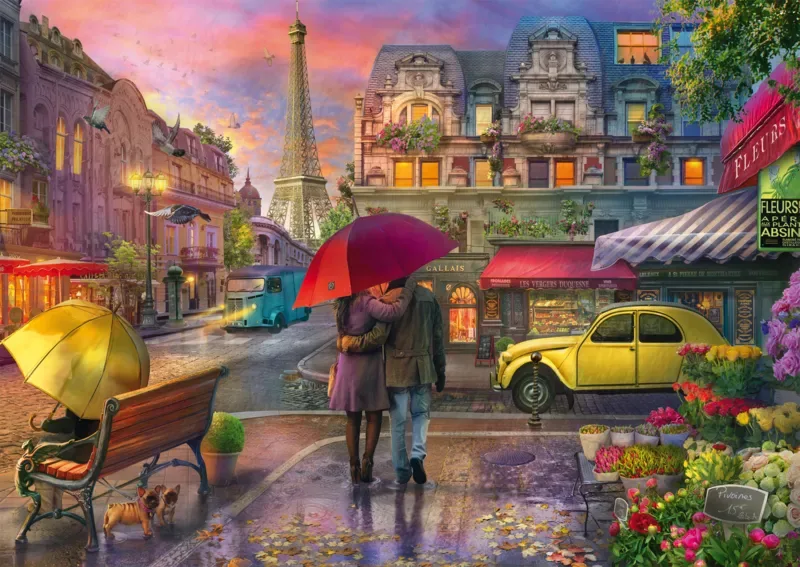 Puzzle Magie de la Pluie à Paris - 500 à 999 pièces de Schmidt Spiele – boîte 1 sur 2