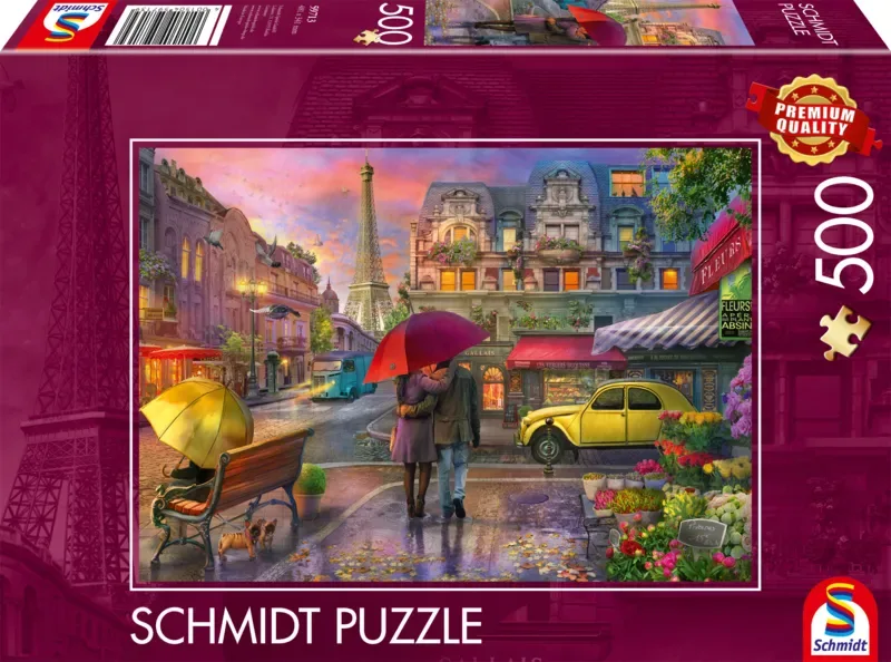 Puzzle Magie de la Pluie à Paris - 500 à 999 pièces de Schmidt Spiele – boîte 2 sur 2