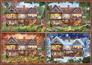 Puzzle Maison aux Différentes Saisons - 2000 pièces from Schmidt Spiele – box 1 of 2