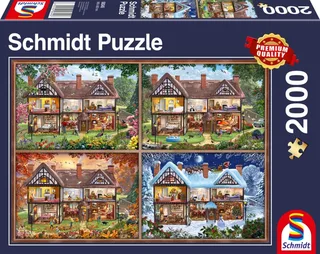 Puzzle Maison aux Différentes Saisons - 2000 pièces from Schmidt Spiele – box 2 of 2