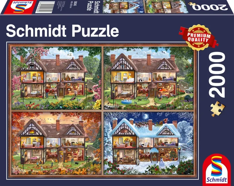 Puzzle Maison aux Différentes Saisons - 2000 pièces from Schmidt Spiele – box 2 of 2