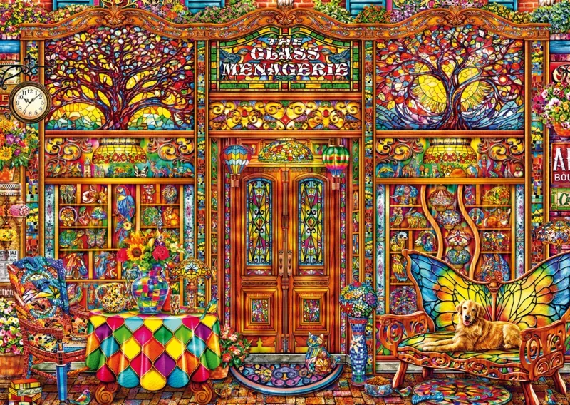 Puzzle Ménagerie de verre - 1000 pièces van Schmidt Spiele – doos