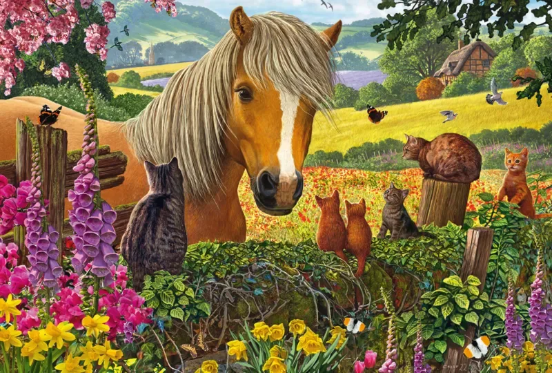 Puzzle Mignons Visiteurs dans la Prairie - Posters van Schmidt Spiele – doos
