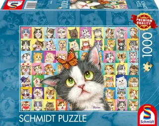 Puzzle Mimique de Chat - 1000 pièces de Schmidt Spiele – boîte 2 sur 2