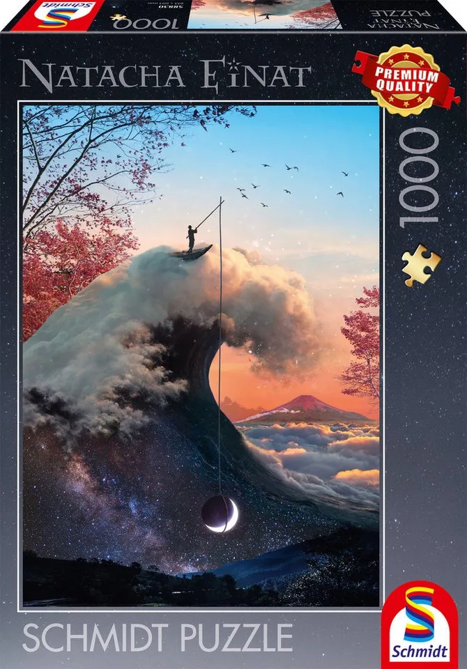 Puzzle Natacha Einat, Hinter dem Horizont, 1000 Puzzleteile, Made in Germany von Schmidt Spiele, Ausgabe Mehrfarbig – Schachtel 1 von 4