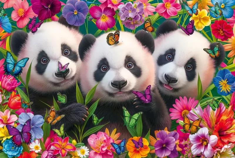 Puzzle Panda Trio - 200 à 499 pièces van Schmidt Spiele – doos
