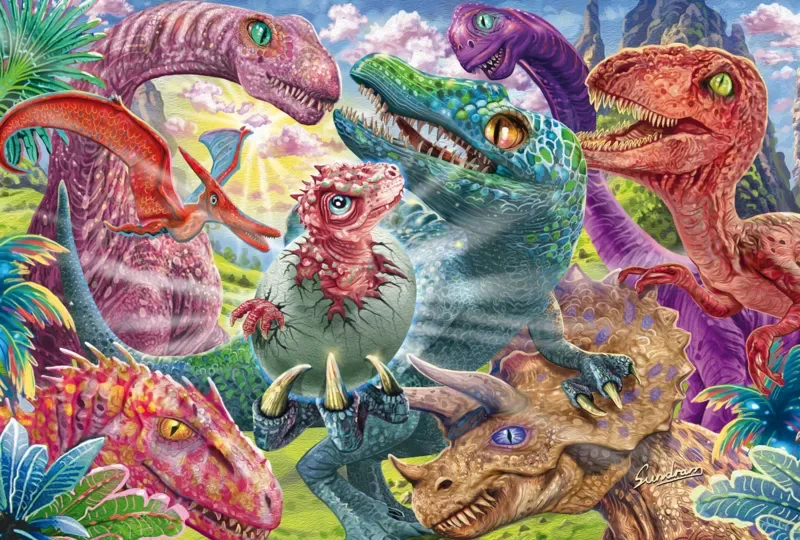 Puzzle Petit Dinos, Grandes Aventures - Posters van Schmidt Spiele – doos