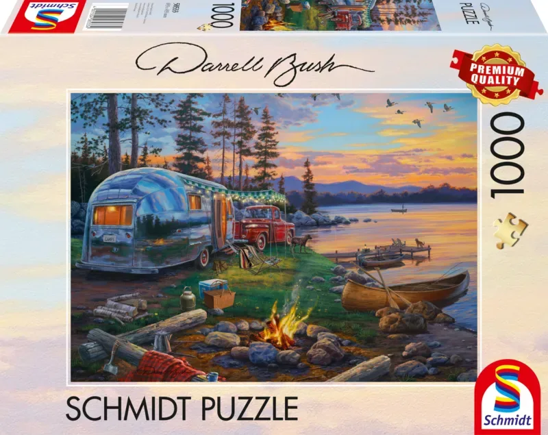 Puzzle Place de Camping Idyllique - 1000 pièces van Schmidt Spiele – doos 2 van 2