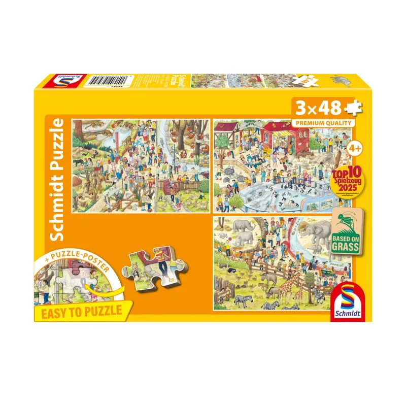 Puzzle Plaisir au Zoo - 26 à 50 pièces van Schmidt Spiele – doos
