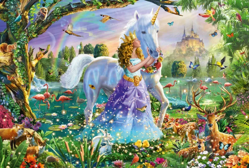 Puzzle Princesse avec sa Licorne - 150 à 199 pièces van Schmidt Spiele – doos 1 van 2